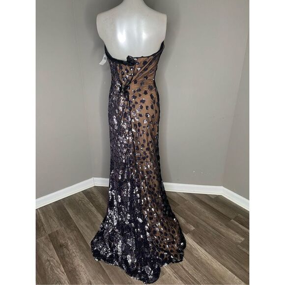 NWT Rene Ruiz Collection Sweetheart Strapless Sequin Gown SIZE 12 $1995 - Picture 10 of 11